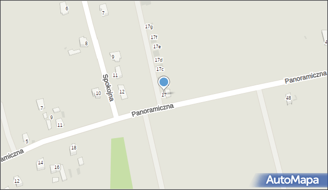 Sandomierz, Panoramiczna, 17, mapa Sandomierza