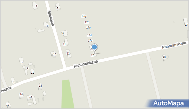 Sandomierz, Panoramiczna, 17a, mapa Sandomierza