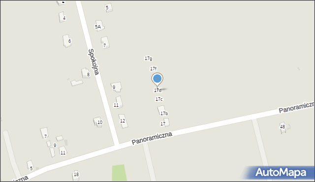 Sandomierz, Panoramiczna, 17d, mapa Sandomierza