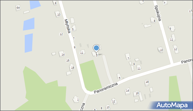 Sandomierz, Panoramiczna, 3, mapa Sandomierza
