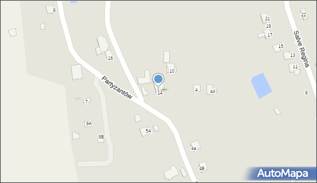 Sandomierz, Partyzantów, 6, mapa Sandomierza