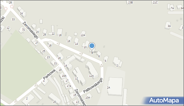 Sandomierz, Patkowskiego Aleksandra, 8, mapa Sandomierza