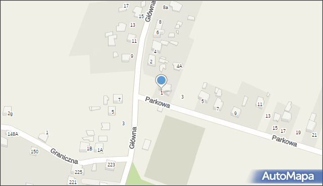 Sarnów, Parkowa, 1, mapa Sarnów