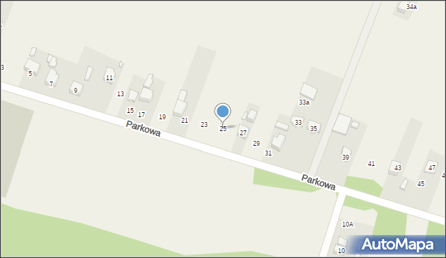 Sarnów, Parkowa, 25, mapa Sarnów