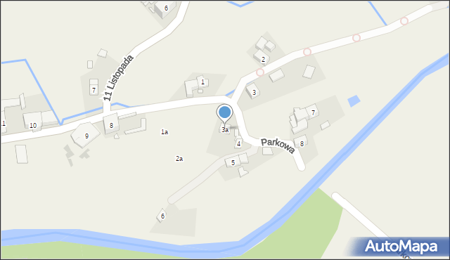 Ścinawka Średnia, Parkowa, 3a, mapa Ścinawka Średnia