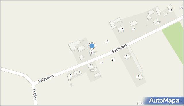 Sieborowice, Pałacowa, 11, mapa Sieborowice