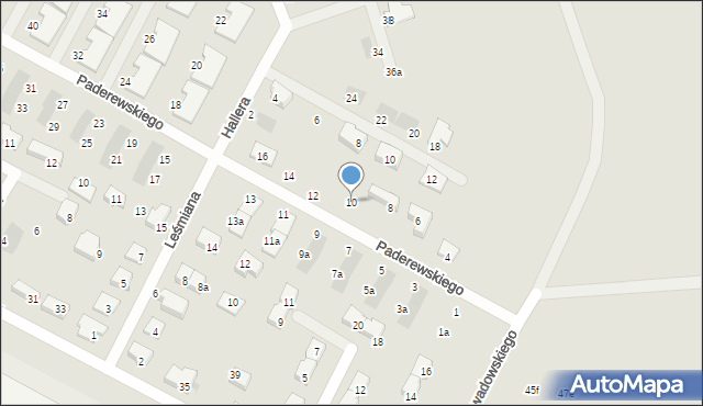 Siechnice, Paderewskiego Ignacego Jana, 10, mapa Siechnice