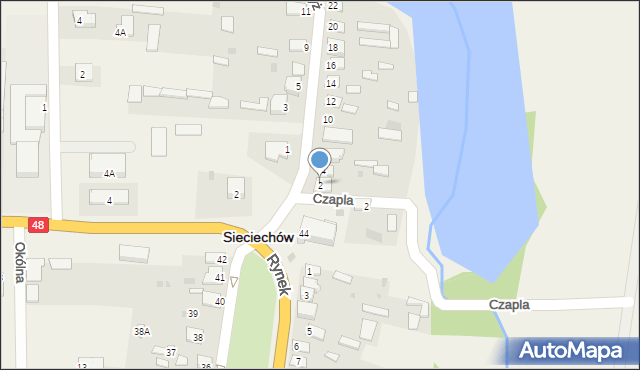 Sieciechów, Paryż, 2, mapa Sieciechów