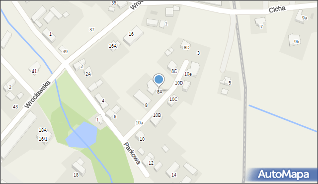 Siedlec, Parkowa, 8A, mapa Siedlec