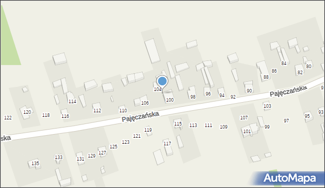 Siedlec, Pajęczańska, 102, mapa Siedlec