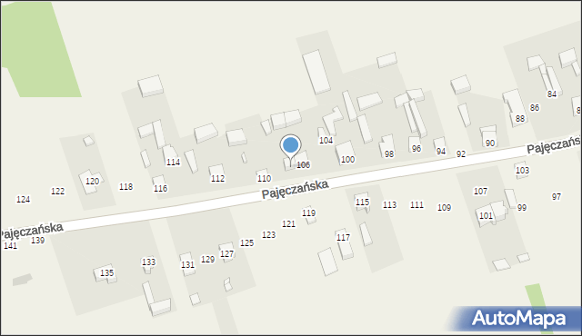 Siedlec, Pajęczańska, 108, mapa Siedlec