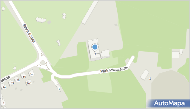 Siemianowice Śląskie, Park Pszczelnik, 3, mapa Siemianowice Śląskie