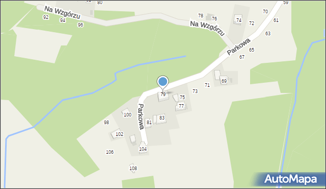 Siepraw, Parkowa, 79, mapa Siepraw