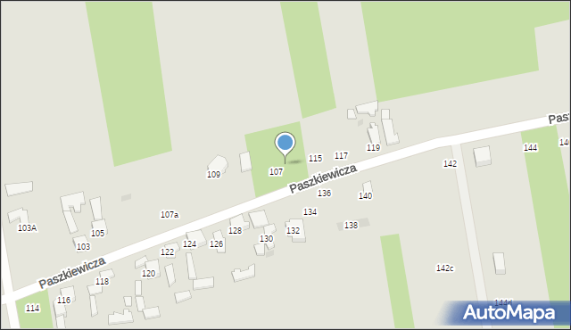 Sieradz, Paszkiewicza Wojciecha, 113, mapa Sieradz