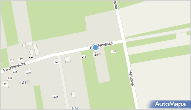 Sieradz, Paszkiewicza Wojciecha, 146, mapa Sieradz