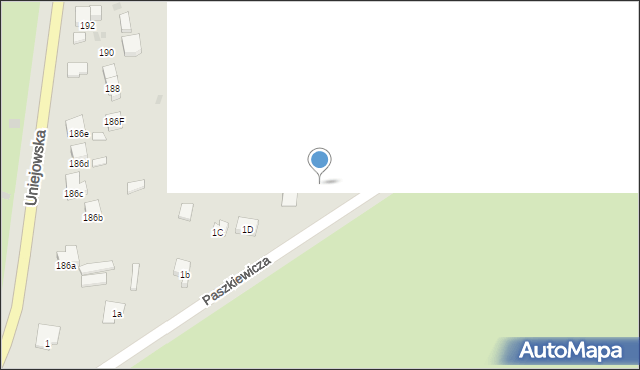 Sieradz, Paszkiewicza Wojciecha, 1F, mapa Sieradz