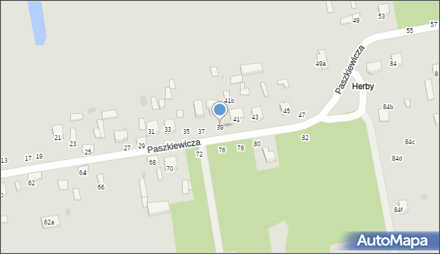 Sieradz, Paszkiewicza Wojciecha, 39, mapa Sieradz