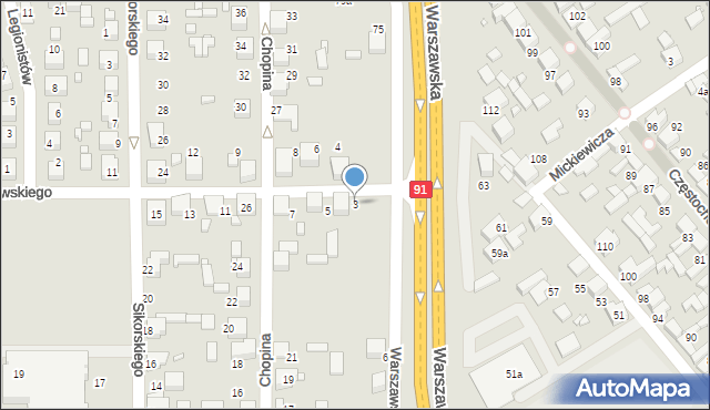 Siewierz, Paderewskiego Ignacego Jana, 3, mapa Siewierz