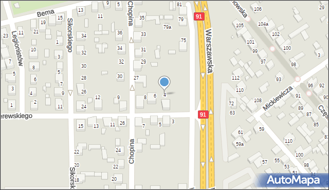 Siewierz, Paderewskiego Ignacego Jana, 4, mapa Siewierz