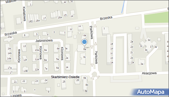 Skarbimierz-Osiedle, Parkowa, 6a, mapa Skarbimierz-Osiedle