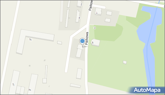 Skarżyn, Parkowa, 7a, mapa Skarżyn