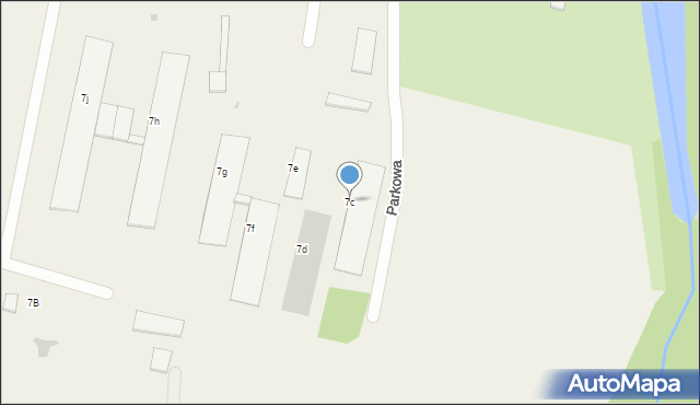 Skarżyn, Parkowa, 7c, mapa Skarżyn
