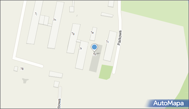Skarżyn, Parkowa, 7d, mapa Skarżyn