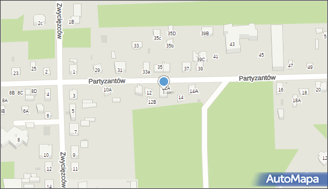 Skarżysko-Kamienna, Partyzantów, 12C, mapa Skarżysko-Kamienna