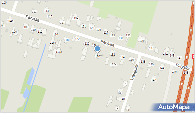 Skarżysko-Kamienna, Paryska, 130, mapa Skarżysko-Kamienna