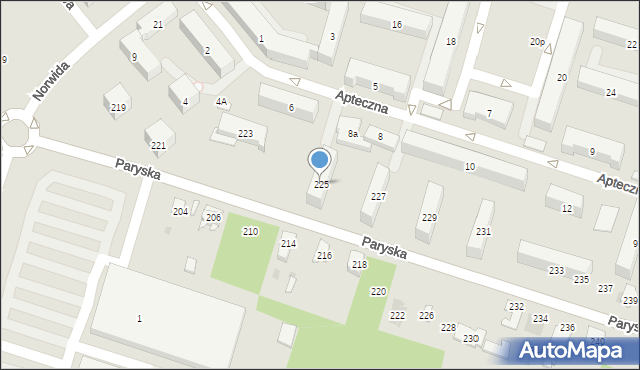 Skarżysko-Kamienna, Paryska, 225, mapa Skarżysko-Kamienna