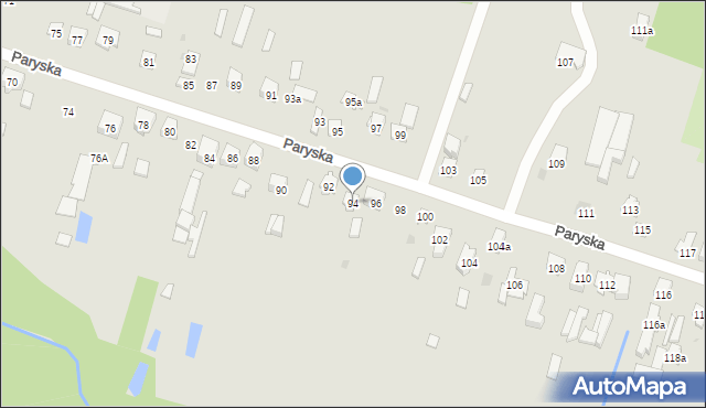 Skarżysko-Kamienna, Paryska, 94, mapa Skarżysko-Kamienna