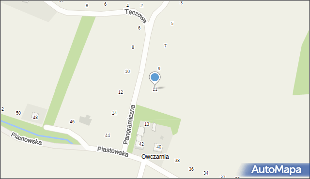 Skawinki, Panoramiczna, 11, mapa Skawinki