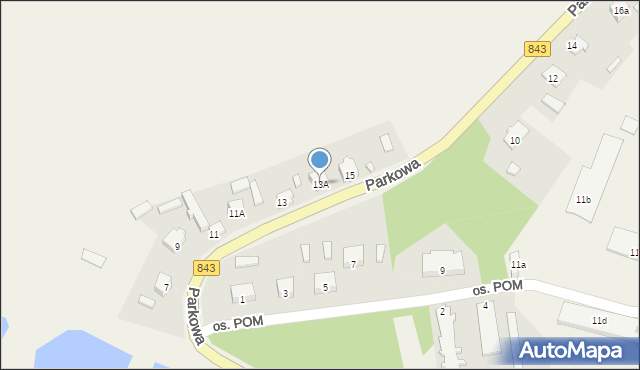 Skierbieszów, Parkowa, 13A, mapa Skierbieszów