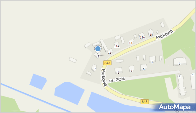 Skierbieszów, Parkowa, 9, mapa Skierbieszów