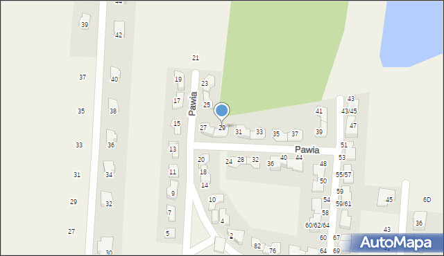 Skierdy, Pawia, 29, mapa Skierdy