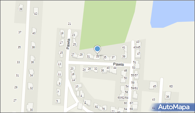 Skierdy, Pawia, 33, mapa Skierdy