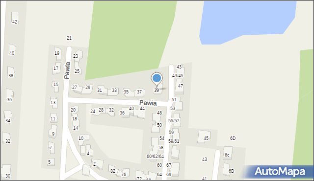 Skierdy, Pawia, 39, mapa Skierdy