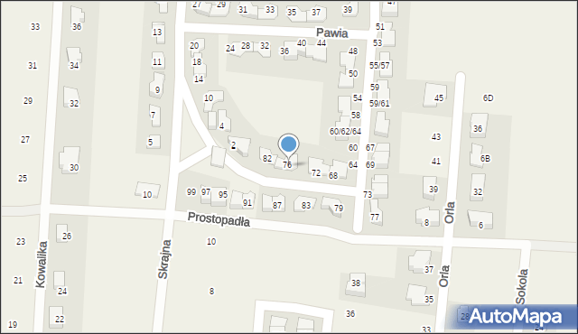 Skierdy, Pawia, 78, mapa Skierdy