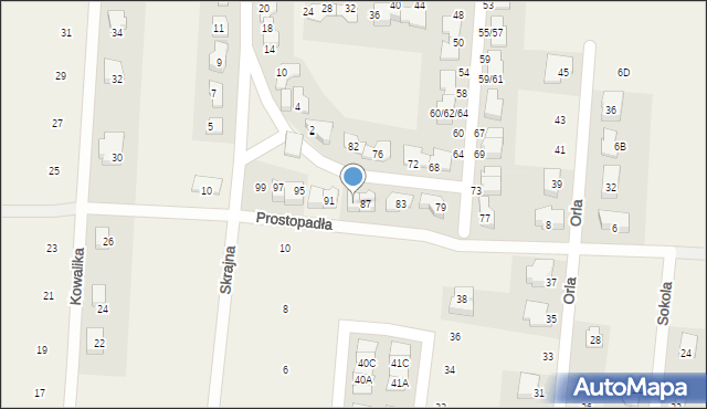 Skierdy, Pawia, 89, mapa Skierdy