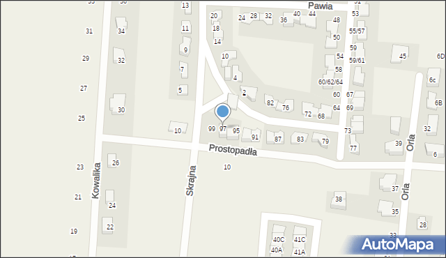 Skierdy, Pawia, 97, mapa Skierdy