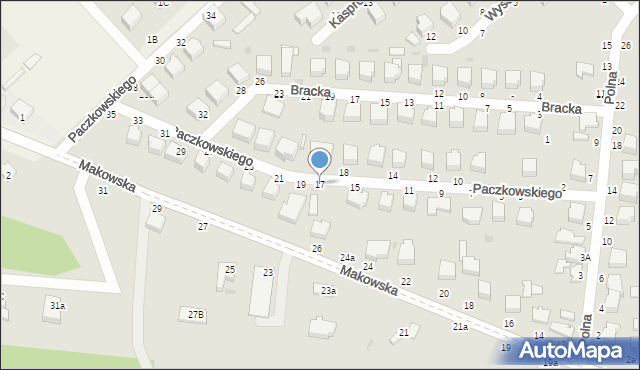 Skierniewice, Paczkowskiego Józefa, 17, mapa Skierniewic