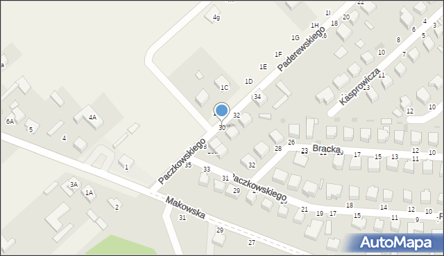 Skierniewice, Paczkowskiego Józefa, 30, mapa Skierniewic