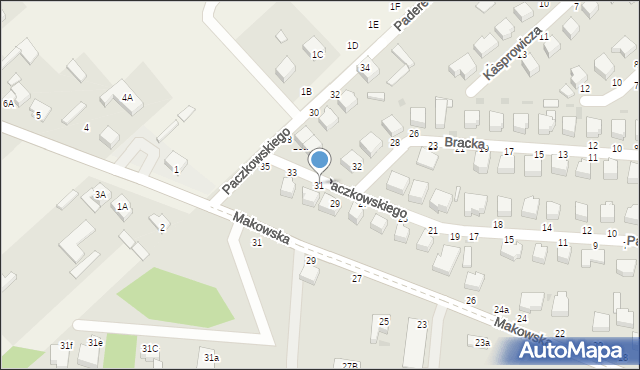 Skierniewice, Paczkowskiego Józefa, 31, mapa Skierniewic