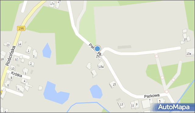 Skoki, Parkowa, 15C, mapa Skoki