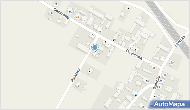 Słupia pod Kępnem, Parkowa, 1, mapa Słupia pod Kępnem