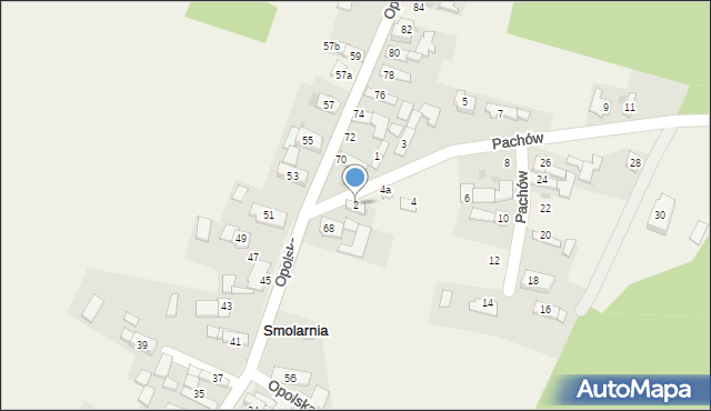 Smolarnia, Pachów, 2, mapa Smolarnia