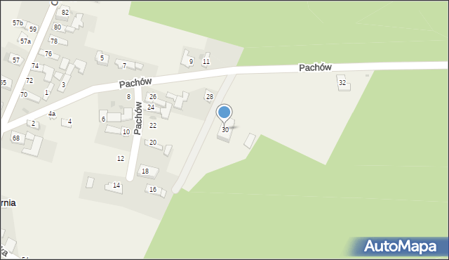 Smolarnia, Pachów, 30, mapa Smolarnia