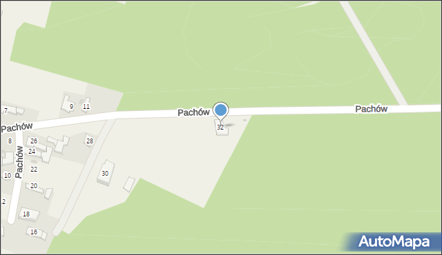Smolarnia, Pachów, 32, mapa Smolarnia