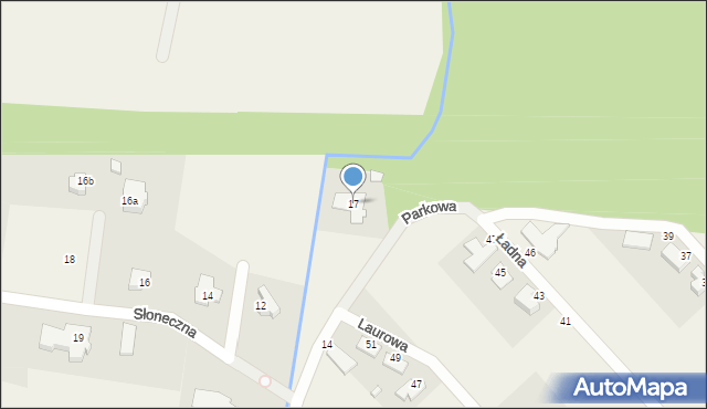 Smolec, Parkowa, 17, mapa Smolec