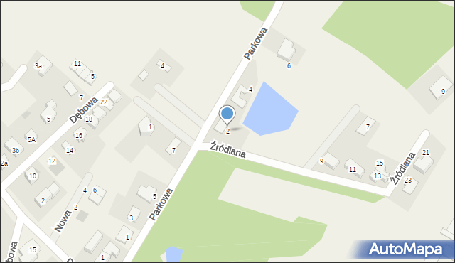Smolec, Parkowa, 2, mapa Smolec